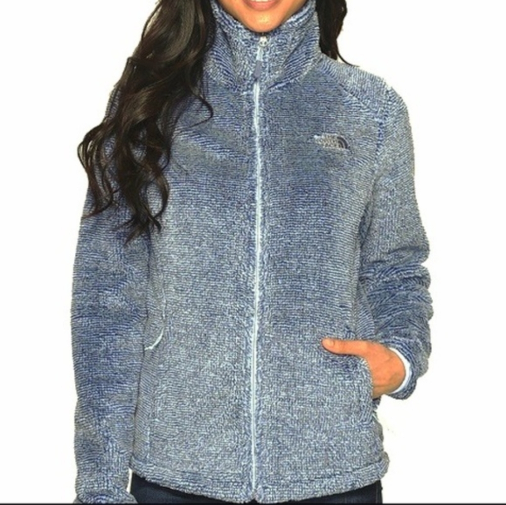 EUC The North Face Osito 2 fleece zip up jacket in shady blue